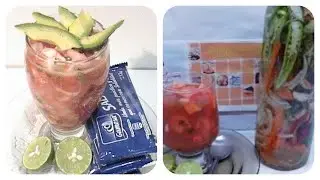 COCKTEL DE CAMARON CON SURIMI Y SALSA BRUJA