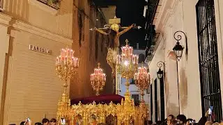 Cristo de San Agustín en calle Fabiola I Salida Extraordinaria San Agustín Sevilla 2024
