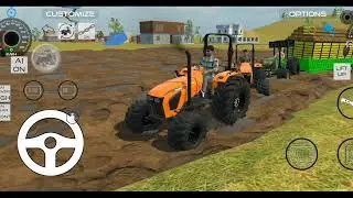 DRIVE TRACTOR 🚧AND TRACTOR TROLLY LODING  BORY🚜 FROM DUMFER TRUCK IN GAME #truck #jcb # #BADALGAMER