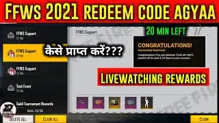 ffws redeem code today | free fire redeem code today | free fire world series 2021 redeem code |