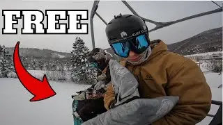 Our first ski day of the season (Hoodie giveaway)