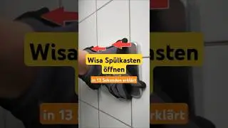 Wisa Sp&uuml;lkasten &ouml;ffnen: Dr&uuml;ckerplatte und Serviceplatte entfernen