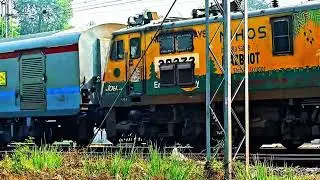 BACKA YO BACK COMEING TRAINS 
