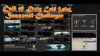 COD: Cold War - Season 1 Progression  Challenges