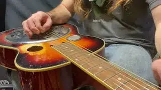Slidin' on Lap Slide Resonator Guitar