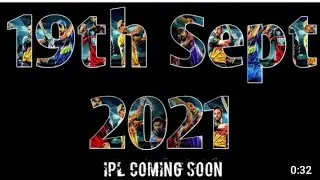 IPL Restart Status 2021| IPL Resume Status | IPL Coming Soon Status 2021 | IPL whatsapp Status 2021