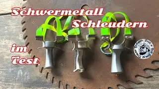 Neue Schwermetall Heavymetal Schleudern vom Steinschleuder-Profi Shop und HawkShot Zwillen Gummies