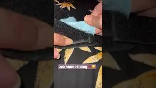 One time ripping #crunchyasmr #blue #adhesive #velcro #satisfying #asmr #oddlysatisfying #sound