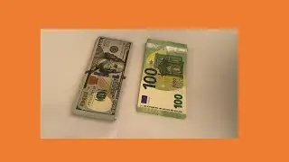 ASMR Sound comparison: 100 EUR vs 100 USD