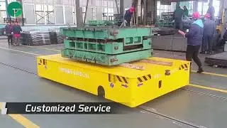 20T Electric Trackless Transfer Cart,Operated Conveniently Transport Trolleys