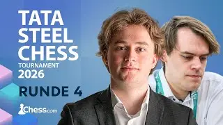 Wird Matthias Blübaum sich im Führungstrio halten können? | Tata Steel Chess Masters 2026 | Runde 4