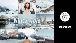 Winter Tale Lightroom Presets Review | Mobile Presets DNG Free App | Snow Winter Preset Lightroom