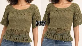 ✂️Blusa de Crochê Passo a passo completo 