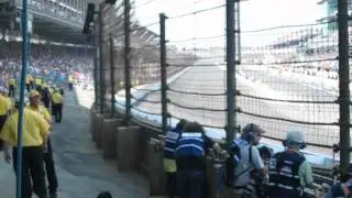Indy 500 Final laps Sato Crash