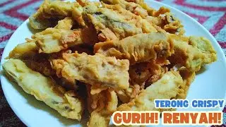 Resep TERONG CRISPY Super Renyah! Garing di Luar, Lembut di Dalam, Cuma Pakai Bahan Seadanya!