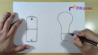 How to Draw Simple Electric Circuit Battery and Bulb