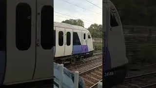 Class 345 crossrail train departing (Elizabeth line London TFL) #trainshorts #train #short