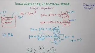 ANALİTİK KİMYA-Sulu Çözeltiler ve Kimyasal Denge-Tampon Çözeltiler 4