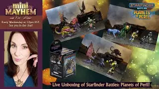 Mini Mayhem with Vee Mus'e: Unboxing Starfinder Battles: Planets of Peril Brick and Docking Bay!