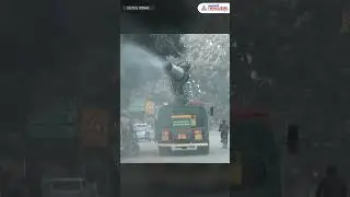 Delhi Pollution Control: Truck-Mounted Sprinkler Fights Severe AQI 410