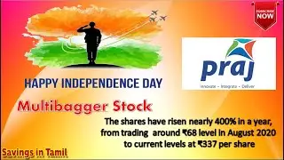 Praj Industries Complete Analysis in Tamil | Multibagger Stock |stock risen nearly 400% in a year,