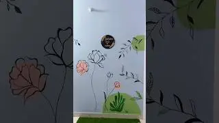 Room wall decoration makeover Arts &Paintings#ytshorts #artscraft #shorts