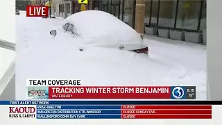TEAM COVERAGE: Snow piled up in Waterbury