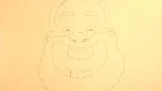 Beardy Man Animation Test - Exaggerated Expressions