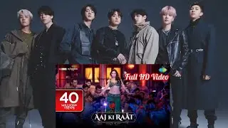 BTS REACTION TO BOLLYWOOD SONGS (Aaj ki raat) | INDIAN SONGS | HINDI SONGS | Fanmade Reaction