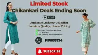 Limited Stock 🔥 | Chikankari Deals Ending Soon | LIVE | RS Chikankari