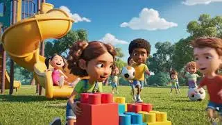 Kids day ||  children playing || animated video || made with AI 