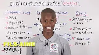 Plizyè fason w ka di GOODBYE an Anglè | Different ways to say GOODBYE in English