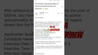 IB SA interview #intelligencebureau #govtjobs #interviewtips #delhi #interview-preparation #email