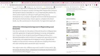 Whole Systems Economic Development A Regenerative Approach Article 1