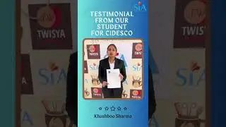 Testimonial for CIDESCO Course by Sejal International Academy