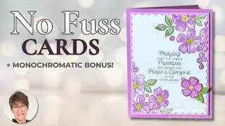 This Floral Stamp Set Creates Instant Shading | No-Coloring Card Tutorial