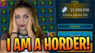 HUGE ARTIFACT CLEANSE! Make Millions of Silver Instantly! Beginner Filter Tips - Raid Shadow Legends