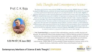 Indic Thought and Contemporary Science
