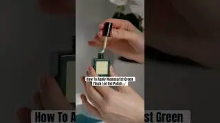 How to Apply Green Flash LED Polish (Manucurist Tutorial) +15%OFF Link in Description #shorts