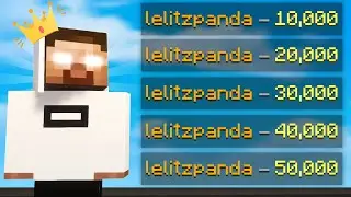 ALL of my BEDWARS WINS MILESTONES (10000-50000 WINS)