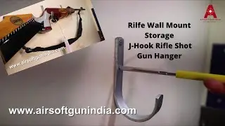 Rilfe Wall Mount Storage J-Hook Rifle Shot Gun Hanger