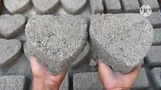 Soft dusty sand cement floor crumbling #satisfying #sandcement #charcoalashes