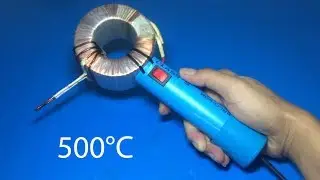 How to make a very hot soldering iron using Transformer up to 500&deg;c