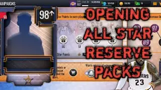 Opening a lot of all star reserve packs in NBA live mobile