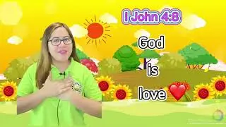 Nursery Bible Verse for May | 1 John 4:8