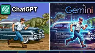 Chatgbt vs Gemini Make Cadillac and Dinosaurs from scratch 