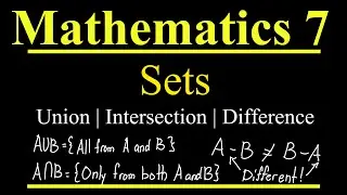 Mathematics | Grade 7 | Quarter 1 | UNION, INTERSECTION, AND DIFFERENCE OF TWO SETS | M7NS-Ia-2