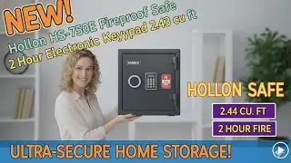 Hollon HS-750E Fireproof Safe 2 Hour Electronic Keypad 2.43 cu ft