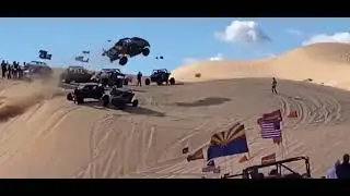 Glamis Swing Set Jump Rough Landing (Mike Stell Pro 2 Race Truck) #77 Jerett Brooks old ride