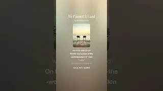 We Planned To Land